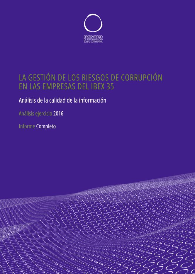 Analisis corrupción ibex 35 año 2016