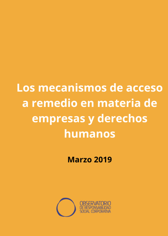 Los mecanismos de acceso a remedio marzo 2019